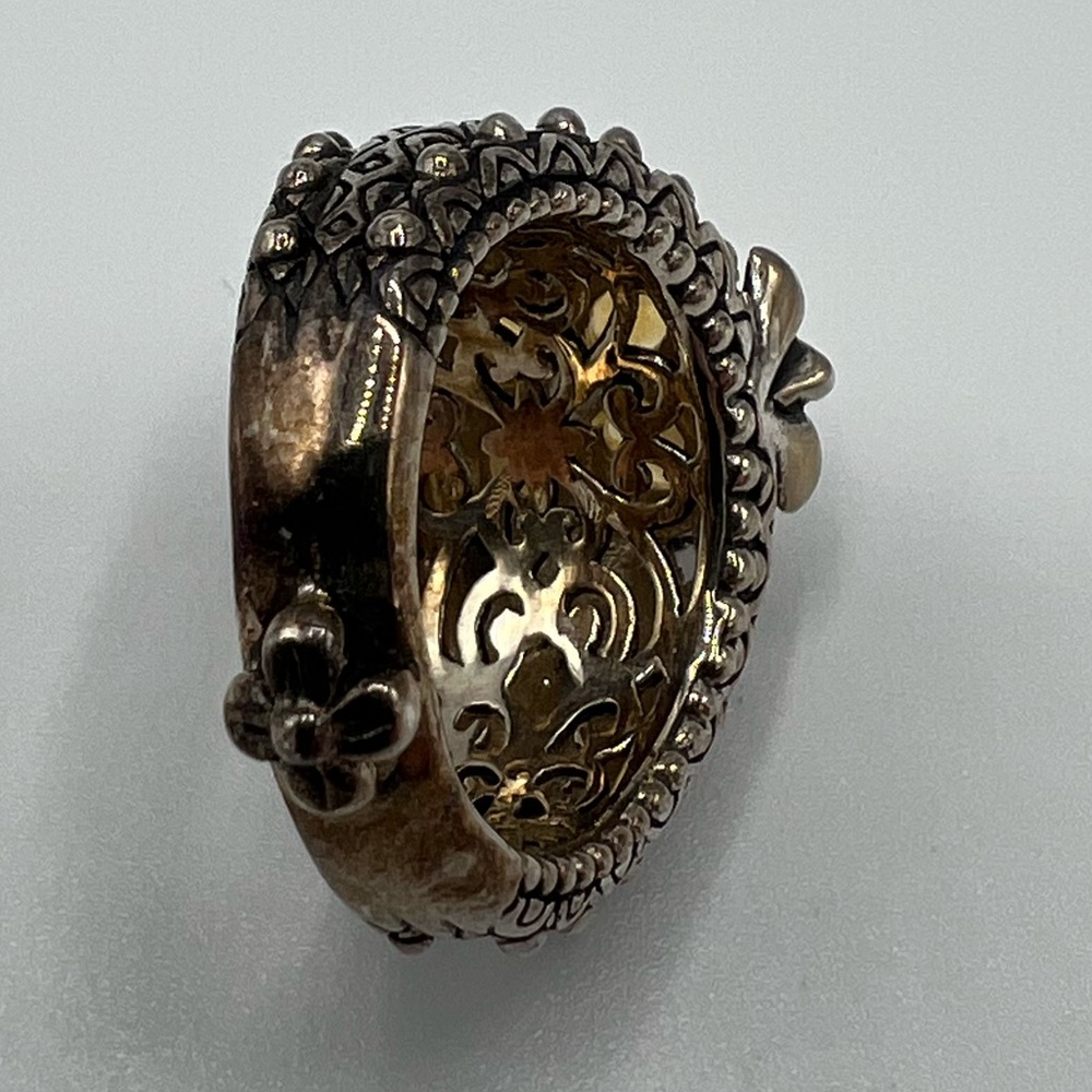 Barbara Bixby 925/18K Gold Ring - Picture 5 of 6